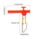 thumbnail image 4 of Eigraketly Paquete de 10 anzuelos de balance de pescado anzuelos de liberación anti-bobinado divisor de gancho accesorios de pesca de gran tamaño regalos Type3 NO3 Eigraketly OD024166-03, 4 of 6