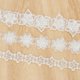 thumbnail image 1 of 3 yardas de encaje floral perlado, 3 estilos, aplique de encaje blanco con forma de flor, ideal para costura, manualidades, decoración de ropa, vestidos de novia y bordados., 1 of 5