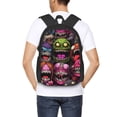 thumbnail image 4 of Disketp Monstrous Cartoon Characters Mochila Minimalista de Gran Capacidad, Mochila de Viaje para Escuela, Trabajo o Uso Diario, 4 of 6