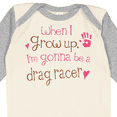 thumbnail image 4 of Inktastic Future Drag Racer Cute Girls Long Sleeve Baby Bodysuit, 4 of 5