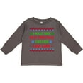 thumbnail image 3 of Inktastic I Make This Ugly Christmas Sweater Look Good Boys or Girls Long Sleeve Toddler T-Shirt, 3 of 5