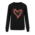 thumbnail image 4 of Fznquz Women's Sweatshirt Casual Valentines 2026 Shirt Winter Black Long Sleeve Crew Neck Women Fashion XXXL, 4 of 5