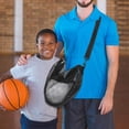FUTUREORYY Adjustable Black Mesh Ball Bag for Basketball Storage and ...