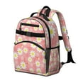 thumbnail image 2 of Pink Daisy Flower Yellow Centers Pattern Backpack for School,Cute School Bag,Schoolbag with Adjustable Shoulder Straps & Padded Back,15.25"x11.5"x5.25", 2 of 5