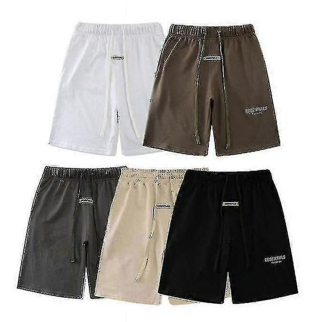 Fear Of God Fog Essentials Shorts Casual Sweat Shorts Drawstring Summer Pants-DF