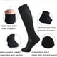 thumbnail image 4 of Calcetines de compresión de bambú que absorben la humedad, de 8 a 15 mmHg, para hombres y mujeres, hasta la rodilla, 6 pares, 10 a 13, color negro, 4 of 7