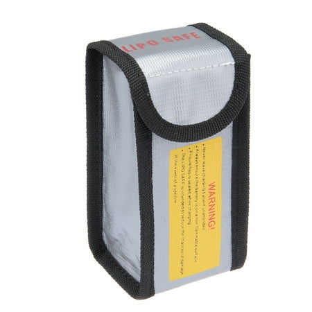 64mm x 50mm x 125mm Fireproof Storage Bag Safe Charging Holder for Lipo