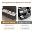 thumbnail image 4 of EastVita 6 Dresser for Bedroom Freestanding 46in Tall Drawer Dresser with Storage Wooden Closet Storage Chest for Living Room Bedroom Entryway Black, 4 of 7