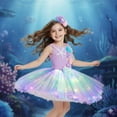 thumbnail image 4 of Jurebecia Princess Tutu Dress Girls Halloween Costume Color Led Light up for Halloween Birthday Party Kids 6,4-5Years, 4 of 14