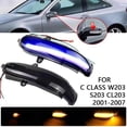 thumbnail image 3 of Riwesomey Indicador dinámico intermitente retrovisor cascada luces Auto repuestos LED intermitente lateral espejo luz reemplazo para W203 Automoción decorativa y accesorios luz azul amarilla, 3 of 6