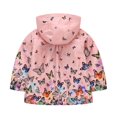 thumbnail image 6 of Sewkxo Toddler Rain Jacket Waterproof Hooded Rain Coats for Girls Windbreaker Outwear,Purple Pink 140, 6 of 6