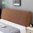 thumbnail image 1 of (Titanium coffee-120cm)Single Bed Headboard Cover,Solid Color Elastic Protection Bed Headboard Cover Used For Bedroom Decoration Light Gre, 1 of 5