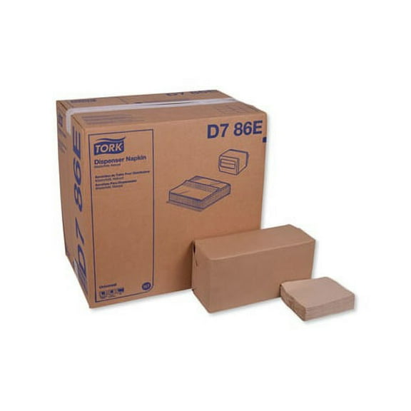 Tork® Universal Masterfold 1-Ply Dispenser Napkins, 13" x 12", Natural, Pack Of 6,000 Napkins