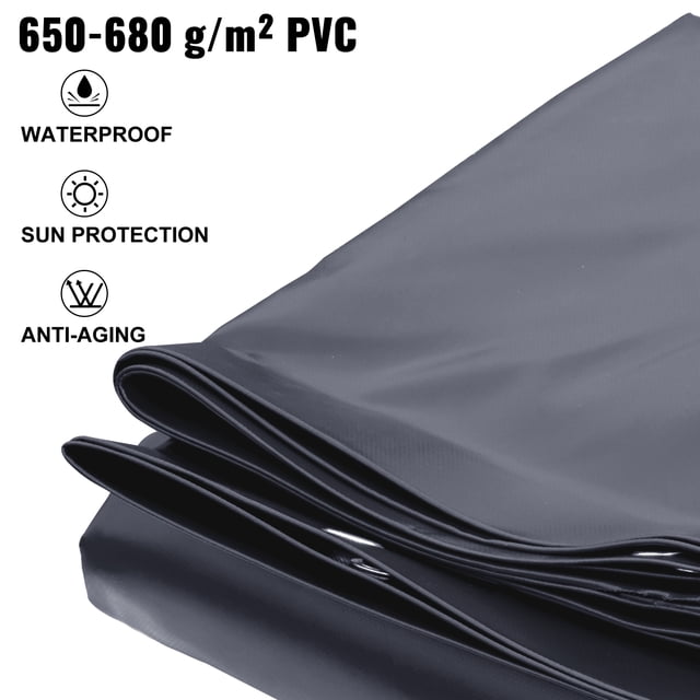 Cubierta de seguridad para piscina Vevor, cubierta para piscina enterrada de 13 x 23 pies, cubierta de seguridad para piscina de PVC