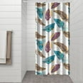 thumbnail image 3 of Tribal Bohemian Shower Curtain 36x72 Inches Bathroom Decor Polyester Fabric Quick-Drying with Plastic Rings Retro Look, 3 of 5