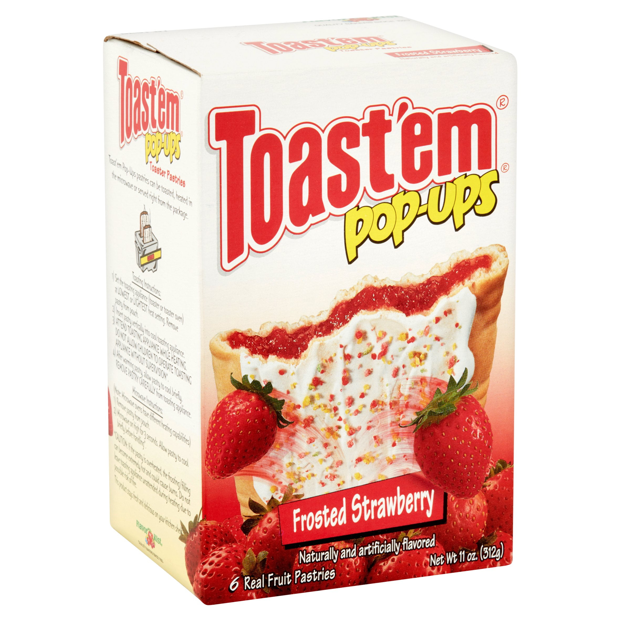 PopUps Toaster Pastries, Frosted Strawberry Sugar, 11 Oz