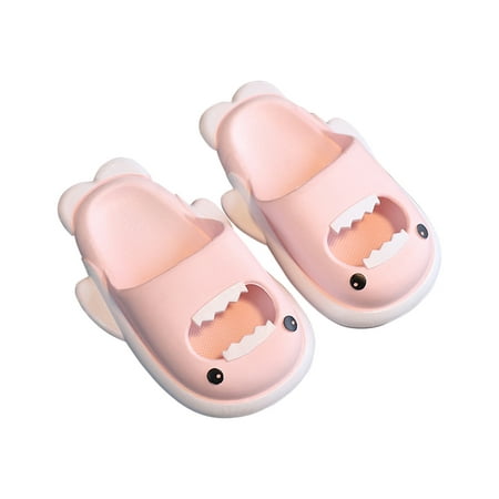 

Summer Savings Clearance! PEZHADA Kids Slippers Girls Sandals Children s Shoes Three-dimensional Cartoon Non-slip Soft-soled Slippers Pink Sizes 9.5-2