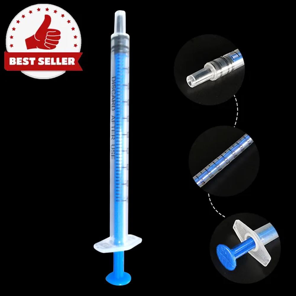 Wmool 10Pcs 1ML trient Measuring Plastic Disposable Syringe Fctional US HOTSALE