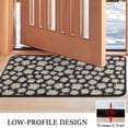 thumbnail image 3 of Black Daisy Flower Pattern Door Rugs,Washable Non Slip Door Mats Indoor,Decorative Door Mats,Entry Mat Indoor for Entrance,Bedroom,Kitchen,Bathroom,30"x17", 3 of 6