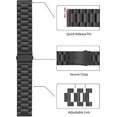 thumbnail image 2 of 16mm Metal Watch Band - Black Quick Release Replacement Watch Bands for Men and Women - Stainless Steel Watch Strap for Smartwatch, 2 of 5