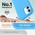 thumbnail image 4 of for iPhone 12 Case/iPhone 12 Pro Case, Premium Silicone with [Soft Anti-Scratch Microfiber Lining] Shockproof Protective Phone Case for Men Women Girls 6.1", Blue, 4 of 13