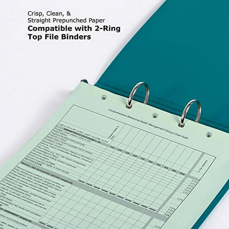PrintWorks Professional Pre Punched Paper, 5 Hole Punch Top For Top Punch  Binders & 2 Ring Clipboards & Fastener File Folders, 8.5 x 11, 20 lb., 500
