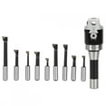 thumbnail image 3 of Fugacal 9Pcs 2-Inch Boring Head Set R8 Shank CNC Milling Tool Kits With Storage Box, 3 of 8