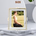 thumbnail image 2 of Gold Floating Frame &#x Vertical Set For Picture x x x Tabletop Shelf Photo Frame Classy For Wedding Birthday Anniversary Home or Office Decor, 2 of 9