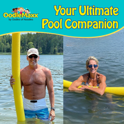 Oodles of Noodles OodleMaxx Giant Noodle - 54 inch Large Pool Noodle - Extra Thick for Swimming, Exercise, Crafts & More. (Black, 1-Count)