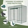 thumbnail image 3 of Crop Cages for Garden Plant, 6.6x3.3x6 Ft Plant Protection Tent with Zippered Door, Raised Bed Cover, Garden Bed Cover with Frame, Wind-Resistant Plant Cages for Outdoor Plants Vegetable Flower, 3 of 9