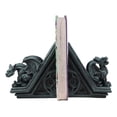 thumbnail image 3 of Ebros Gothic Roaring Gargoyles On Rooftop Sculptural Bookends Set 7" High Decor, 3 of 8