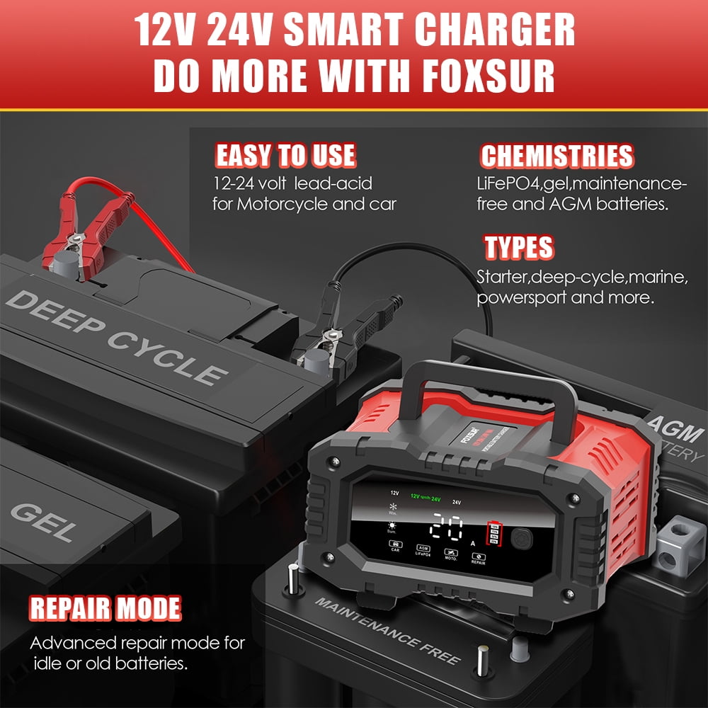Kepeak 20 Amp 12 Volts 300 Watts Portable Car Battery Charger