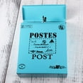 thumbnail image 3 of MasteelfCA Wall Hanging Mounted Locking Mailbox Vintage Drop Iron Letterbox Post Box with Keys (Blue), 3 of 7