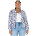 thumbnail image 3 of Celebrity Pink Women’s and Women’s Plus Marled Cardigan Sweater, Sizes XS-4X, 3 of 5