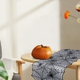 thumbnail image 5 of Spider Web Lace Table Runner Halloween Decor 17.7 x 64.2 Inch Black Lace Halloween Table Runner for Dinner Party Home Decor Indoor Kitchen Table Centerpiece Halloween Masquerade Accessories, 5 of 5