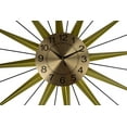 thumbnail image 2 of Wall Clock in Decorative Openwork Metal Sunburst Rods and Acrylic Crystals, 2 of 2