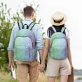 thumbnail image 3 of Easygd Beautiful Glitter Canvas Backpack: Stylish, Lightweight, and Versatile with Large Capacity and Adjustable Straps –, 3 of 7