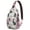 Fantasy Owl Ni, variant on Galaxy Sky Unicorn Sling Backpack for Women, Rainbow Fantasy Print Crossbody Bag with Clouds Stars and Mystical Forest Scene