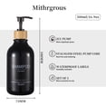thumbnail image 4 of Set de botellas dispensadoras para champú/acondicionador Mithrgrous, 500 ml, 5 unidades, 4 of 7