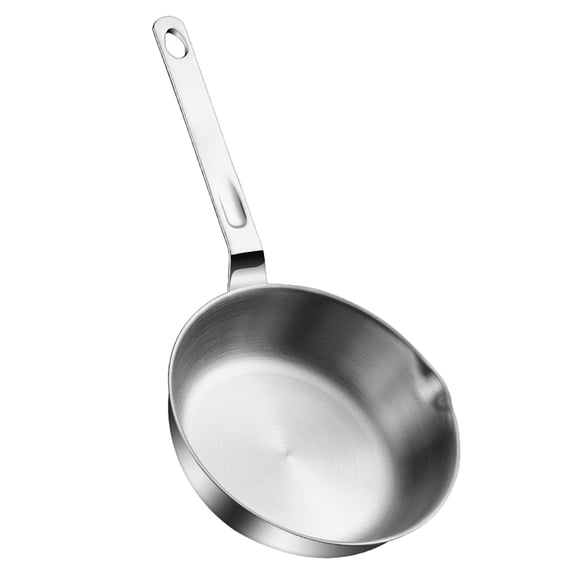 FUEENIRVA Sartén Duradera De Acero Inoxidable Con Plano Para Preparación De Desayuno