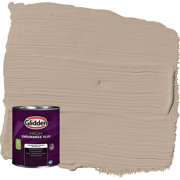 Glidden HEP Notorious / Brown Eggshell Interior Paint with Primer, 1 Quart