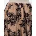 thumbnail image 5 of Falda midi flores negras AMAD Casual para mujer Talla S, 5 of 5