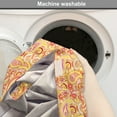 thumbnail image 2 of Paisley Dog Crate Cover, Detailed Colorful Flowers and Buta Folk Pattern, Easy to Use Pet Kennel Cover Small Dogs Puppies Kittens, 7 Sizes, Peach Burnt Sienna, by Ambesonne, 2 of 6