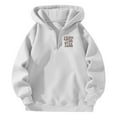 thumbnail image 3 of XINXIAOO Womens Sweatshirt Hoodies Long Sleeve Hoodie Zip up Hoodies Cute Hoodies White Sweatshirt for Women Women's Fall Clothes Trending Clothes, 3 of 4