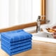 thumbnail image 1 of Juego de paños de cocina ultra absorbentes | Toallas de mano de microfibra ultrafinas para la limpieza de la cocina | Paños de limpieza suaves y de secado rápido | Gris, Blanco, Azul | 40x60cm |, 1 of 6