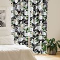 thumbnail image 2 of Ambesonne Retro Floral Curtains, Jasmine Rose Flowers, Pair of 28"x95", Sea Green Pastel Brown, 2 of 5