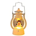 thumbnail image 1 of Lámpara decorativa portátil de luz nocturna de Navidad pequeña lámpara de aceite de adorno de escritorio (muñeco de nieve blanco) JAMW Sencillez, 1 of 5