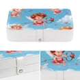 thumbnail image 4 of Cupid PU Leather Jewelry Box Display Case with Removable Compartment and Bracelet Holder - Portable Storage Container, 4 of 6