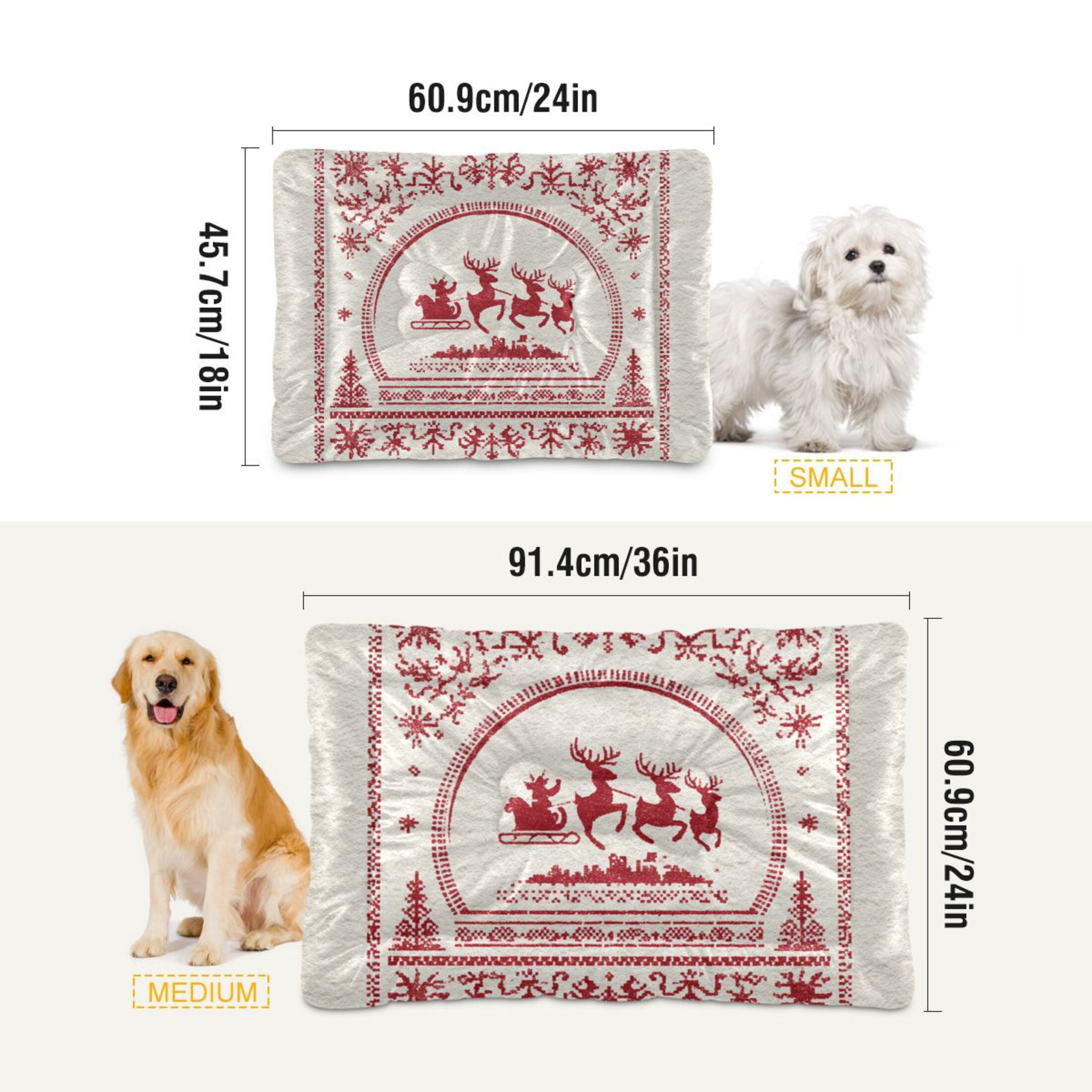Cozy Mat Pet Bed Indoor Outdoor Warm Soft For Cat Dog Puppy(S/M) Nordic Motifs