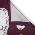 thumbnail image 3 of Ambesonne Animal Kitchen Curtains, Dancing Ballerina Words, 55"x39", Maroon and Marigold, 3 of 3